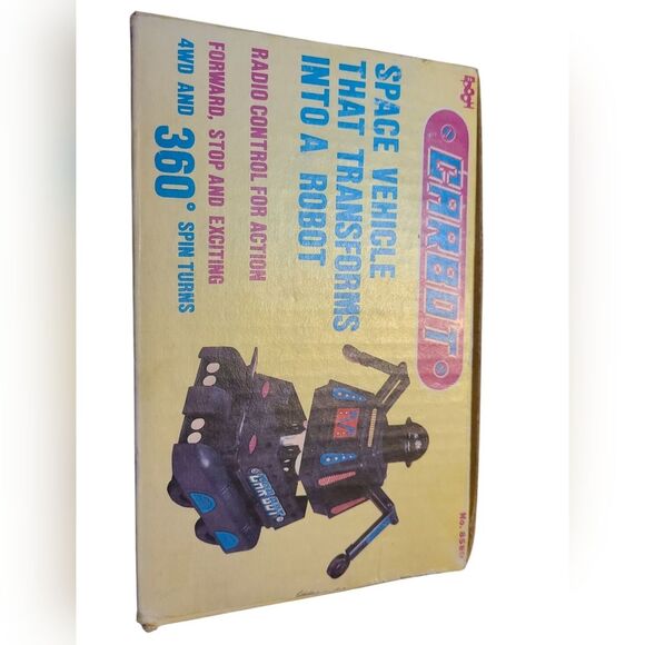 Vintage Epoch Carbot Space Vehicle Transformers Into Robot R/C Original Box - Picture 2 of 5